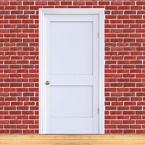 Christmas/Winter Brick Wall Backdrop 2-Pack - 4ft x 30ft Photo & Party Decorations