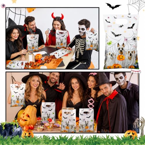Halloween Ghost Dog Candy Bags Pack of 150 - Trick or Treat Gift Bags