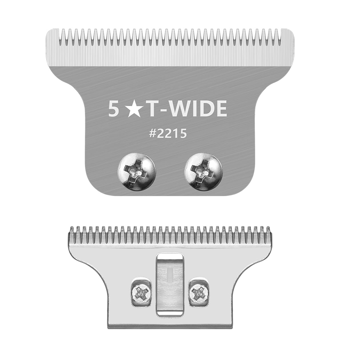 Wahl 2215 Replacement T Wide Blades - Adjustable Stainless Steel Zero-Gap Trimmer Blade, Silver