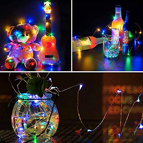 Multicolor 4 Pack LED Fairy String Lights 20FT Battery Operated Indoor Outdoor