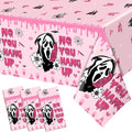 Pink Halloween Tablecloths 3-Pack - 108 x 54 Inch Party Decor