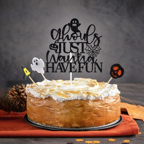 Halloween Cake Topper Ghouls Just Wanna Have Fun Party Decoration