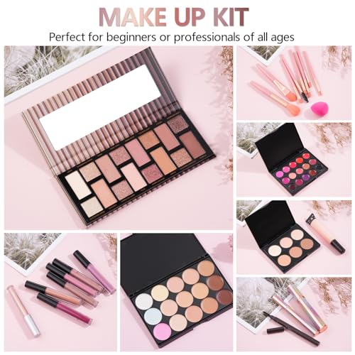 Full Makeup Kit for Women and Girls with Cosmetic Bag - Eyeshadow, Lipstick, Eyeliner