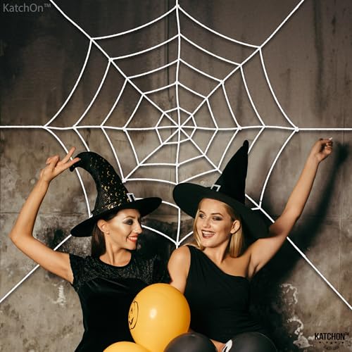 5Ft Outdoor Rope Spider Web Halloween Decorations for Yard & House
