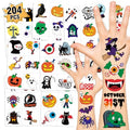 Kids Halloween Temporary Tattoos Set 204 Designs for Parties & Trick-or-Treating
