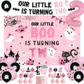 Halloween Girls 2nd Birthday Party Decorations Set with Balloons & Backdrop