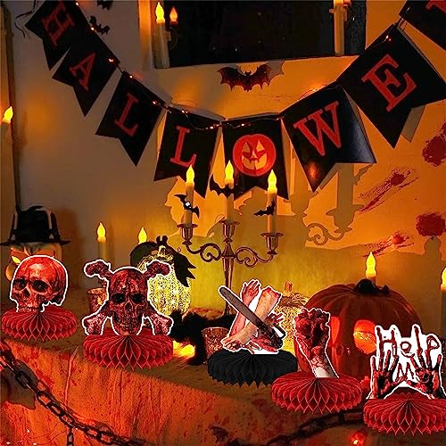 Halloween Table Decorations 9pcs Honeycomb Centerpieces Party Supplies