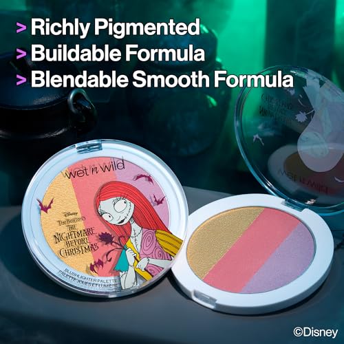 Wet n Wild Nightmare Before Christmas Blush & Highlighter Palette - Multicolor, 1 Count