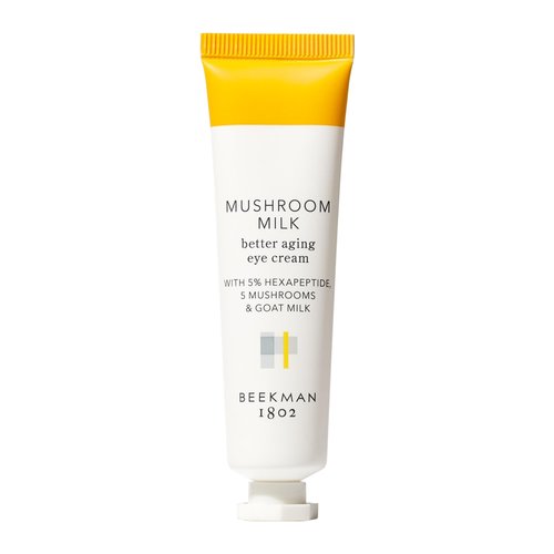 Beekman 1802 Mushroom Goat Milk Eye Cream - Clinically Proven Anti-Aging Eye Treatment for Under-Eye Circles & Fine Lines - With Hexapeptide and Snow Mushrooms - Fragrance-Free, Cruelty-Free