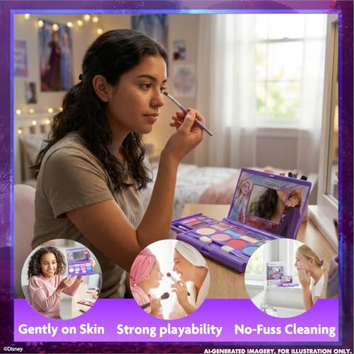 Kids Makeup Set with Lip Gloss & Eyeshadow - Frozen Style, 1 Pack