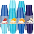 Blue Tone 200-Pack 16oz Disposable Plastic Cups Bulk for Parties and Events