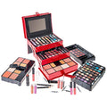 All-In-One Makeup Set with 67 Colors & Mirror - Red Variation