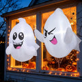 2 Pack Halloween Inflatable Window Ghosts with LED Lights - 2.6 FT Outdoor Decor