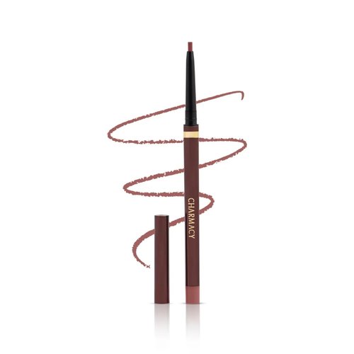 CHARMACY Twist Up Lip Liner Pencil - Waterproof, Smudge-Proof Formula | High Pigment, Vegan | Universal Shades #03