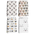 Jztco 4 Pcs Cute Cat Kitchen Towels - Multi 1418 Cat Gift Decorative Dish Towels