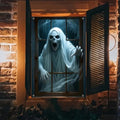 Halloween Ghost Window Cover 31x47 Inch Polyester Outdoor Decor