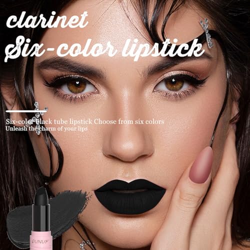 Halloween Black Matte Lipstick - Lip Face Body Paint Stick - Variation: 01 Black