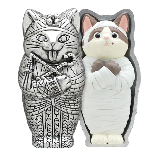 Collectible Mummy Cat Figurine Blind Box - Halloween Decor & Gift