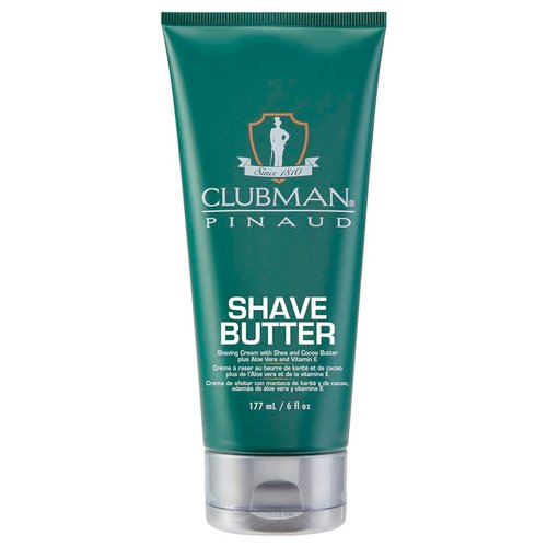 Clubman Pinaud Shave Butter - Smooth Shaving Cream Enriched with Shea & Cocoa Butter, 6 oz