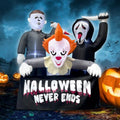 Halloween Inflatable Killer Trio - 6FT Outdoor Decorations with LED Lights - Variation of Killers