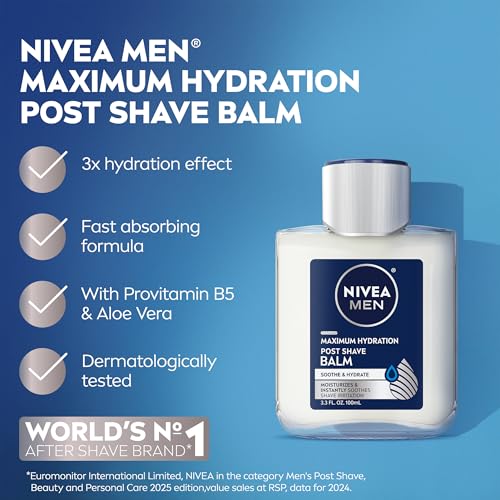 Men's Hydrating After Shave Balm - Moisturizing Post Shave Care for Men