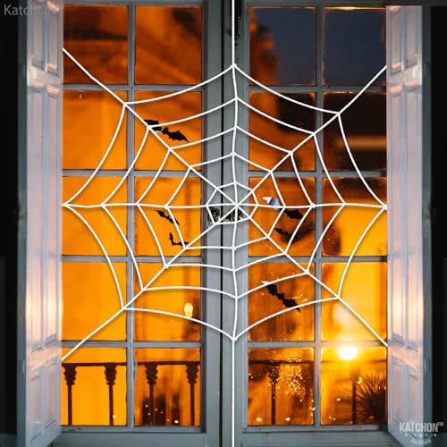 5Ft Outdoor Rope Spider Web Halloween Decorations for Yard & House