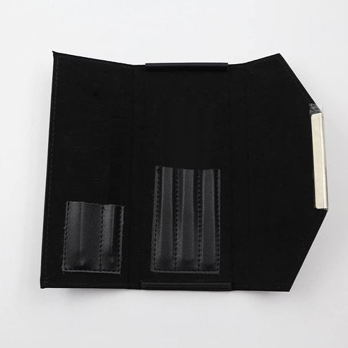 1 Piece Black PU Leather Empty Tweezers Storage Bag for Eyelash Extensions Multi-pockets Travel Case For Eyelash Grafting Extension Tweezers