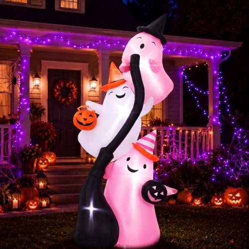 9.8 ft Pink Halloween Inflatable Ghost Outdoor Decoration - Variation of THIS Listing