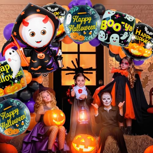 Halloween Balloons Set for Indoor Outdoor Party Decorations - 7 Pcs