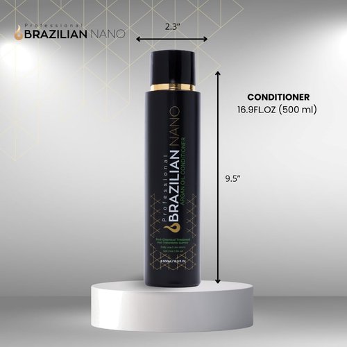 Brazilian Nano Moisturizing Conditioner for Damaged Dry Hair, Argan Oil Conditioner for Women Men to Strengthen Detangle and Hydrate, No Sulfates or Parabens, Anti Frizz Nourishing Hair, 16.9 Fl Oz