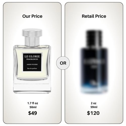 Amber Fougere EDP | Long-Lasting Men's Perfume Spray - 12-14 Hours | Cruelty-Free | 0.33 fl oz (10ml)