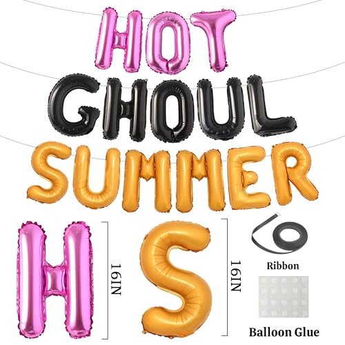 Hot Ghouls Summer Balloons Banner Party Decorations Set