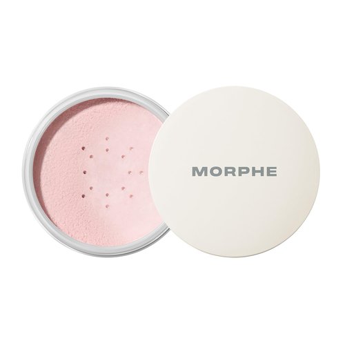 Morphe Jumbo Bake & Set Powder - Lightweight Talc-Free Finishing Powder for Natural Glow - Brightening Pink (0.62 oz)