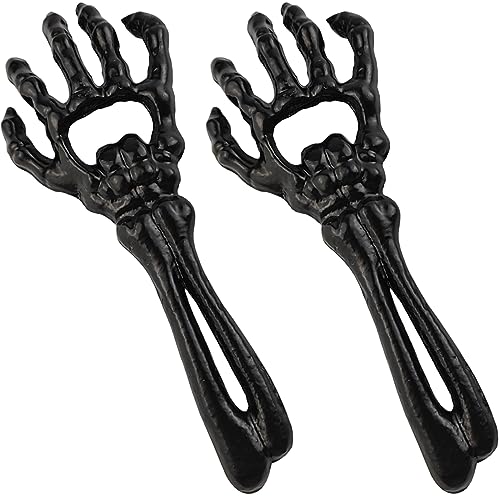 Cast Iron Skeleton Hand Bottle Opener - Halloween & Party Barware Gift