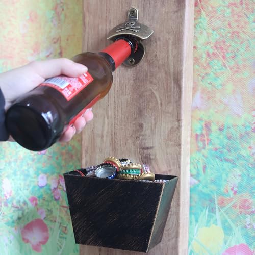 Vintage Skull Wall Mounted Soda Bottle Opener - Antique Bronze - Pirate Design
