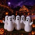6 Pack Inflatable Ghost Decorations for Halloween - Wobble Yard Decor, 18 Inches