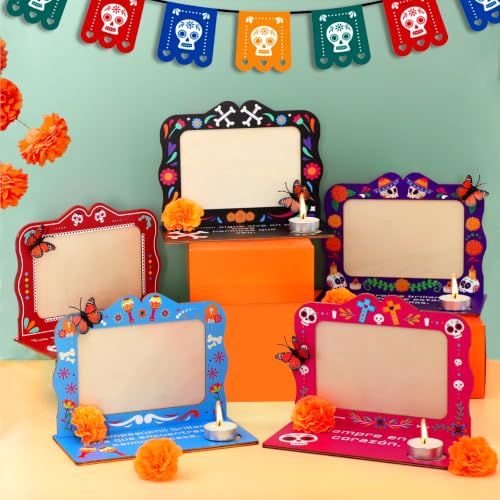 Dia De Los Muertos Decorative Picture Frame - Medium Horizontal Altar Decor