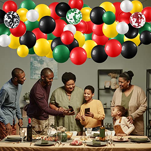 Balloon Garland Arch Kit 111 pcs Black Red Green Yellow Party Decor 12,10,5 Inch Varieties