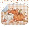 Sanwarm Fall Orange Pumpkin Absorbent Dish Drying Mat 16x18 Kitchen