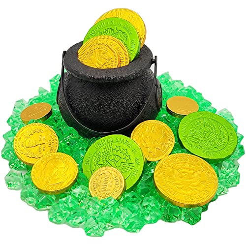 12-Pack Black Candy Cauldron Kettles for Party Decorations - St. Patrick's & Halloween