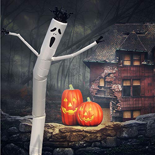 Halloween Ghost Inflatable Tube Man - 20ft Waving Arm Puppet for Business & Events
