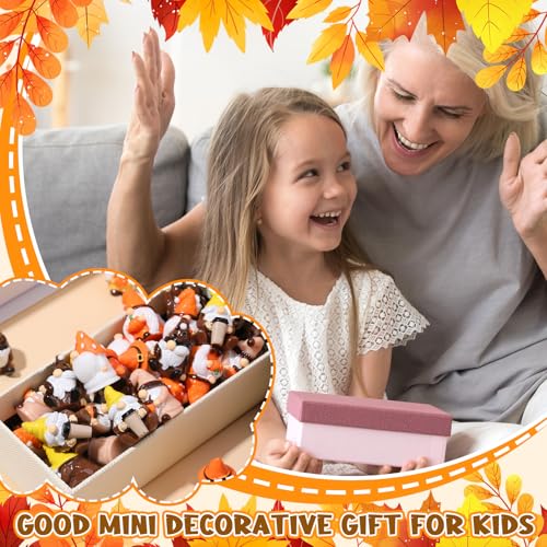 Fall Mini Resin Gnomes Set of 60 Thanksgiving Figurines - Seasonal Decor
