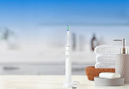 Philips Sonicare Rechargeable Toothbrush - DailyClean with SmartTimer & QuadPacer | Includes Smoocu Case