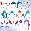 Sea Animal Headbands Set - 12 Colorful Ocean Creatures for Birthday & Party
