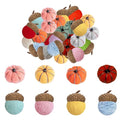 Mini Fall Pumpkins and Acorns Craft Set - 30 Pieces for Holiday Decor