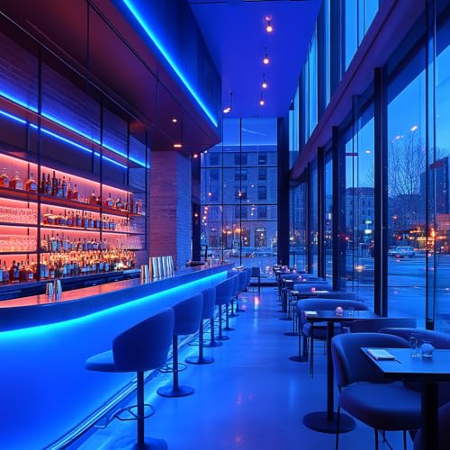 24V COB LED Strip Lights ICE Blue 16.4ft High Density Flexible Decor