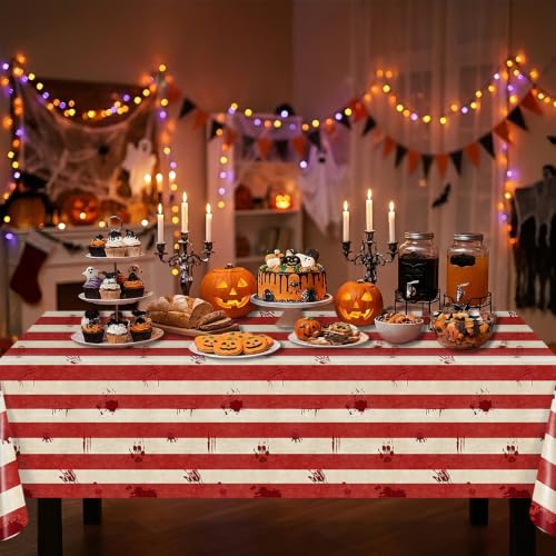 Halloween Tablecloth Set - 3pcs Spooky Circus Party Decor - 274x137cm Variation of 3