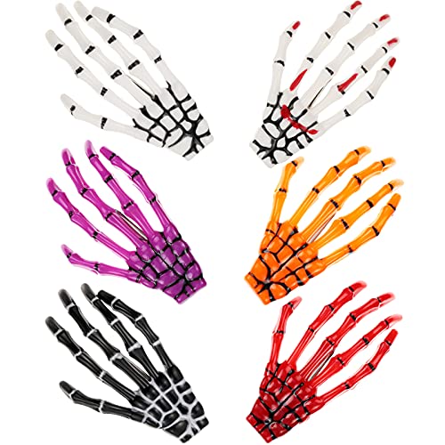 Skeleton Hands Bone Hair Clips - Gothic Halloween Claws Hair Accessories - Delicate Color