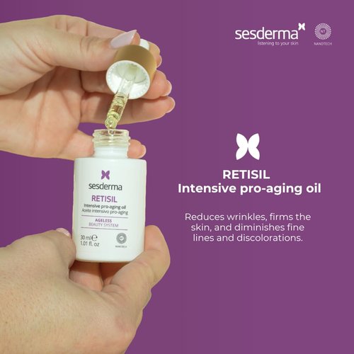 Sesderma RETISIL Intensive Pro-Aging Oil - Ageless Beauty System, 1.0 Fl Oz for Youthful Skin