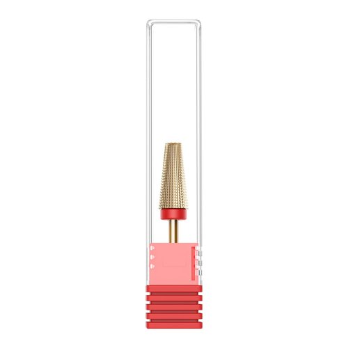 5-in-1 Nail Drill Bit, Professional Tungsten Carbide E File Bit, Two-Way Rotation for Left/Right Hand Use, Fine Grit for Cuticle Removal, Shaping, Pedicure (3/32" Shank)